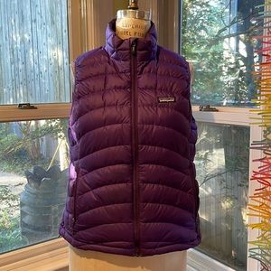 Patagonia purple puffer vest. EUC size L